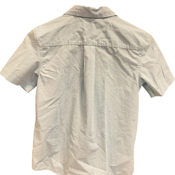 SONOMA Goods For Life Boys Short Sleeve Button Blue Up Down Shirt Size Medium - Picture 2 of 5
